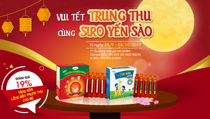VUI TẾT TRUNG THU CÙNG SIRO YẾN SÀO