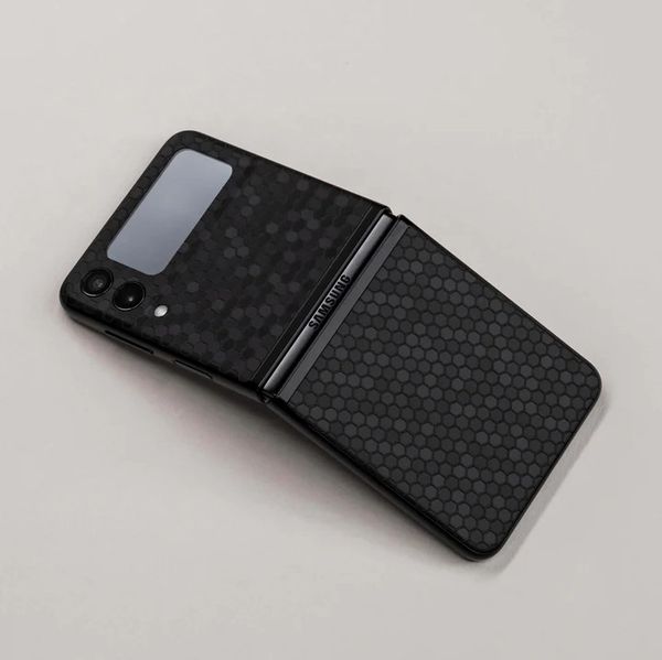 Skin Samsung Galaxy Z Flip Black Honeycomb