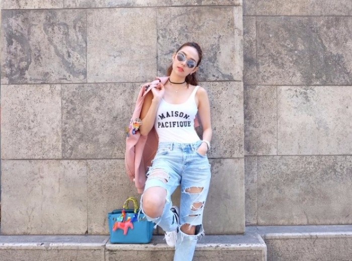 Vừa chất vừa sexy, rõ ràng gout streetstyle của Minh Hằng trên cả xuất sắc - Ảnh 11