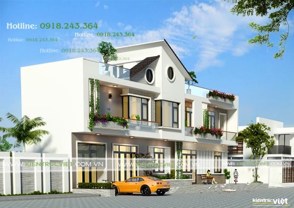 Giải pháp nhà 2 tầng ngang 20m và sâu 5m kien truc nha ngang 20m va sau 5m 2 grande - Giải pháp nhà 2 tầng ngang 20m và sâu 5m
