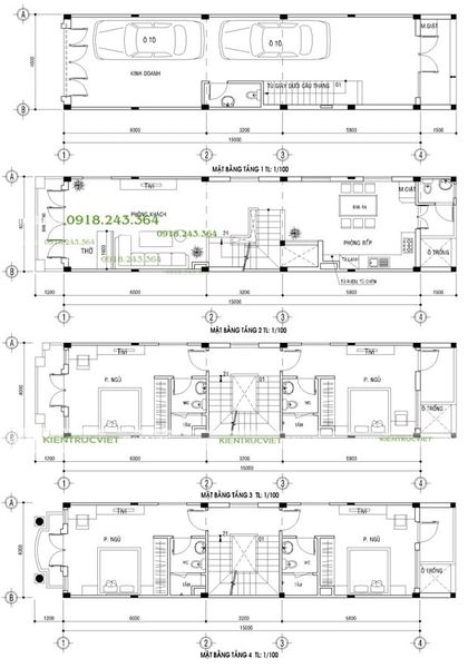 Nhà phố 4x15