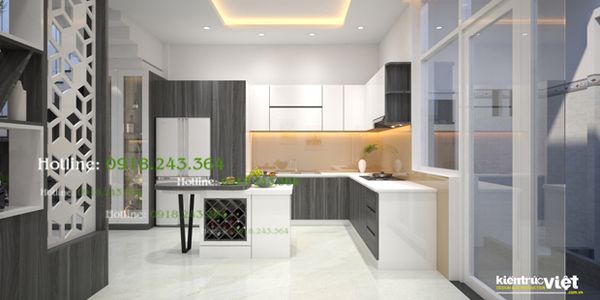 thiet-ke-nha-pho-5m-2018-dep__8__grande Nội thất không gian phòng ăn và bếp liên thông