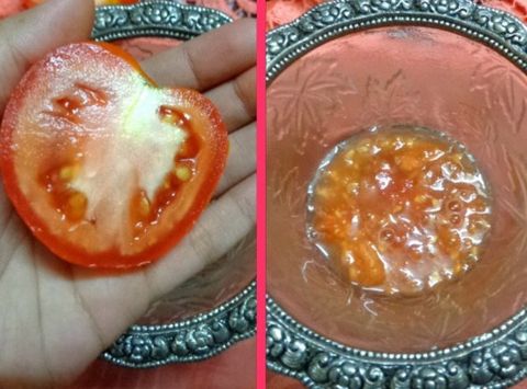 Làm trắng da bằng Cà Chua