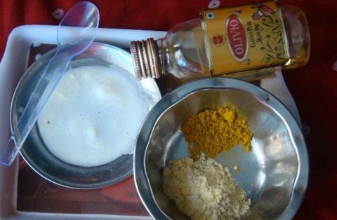 Trị thâm quầng mắt bằng Bột Besan