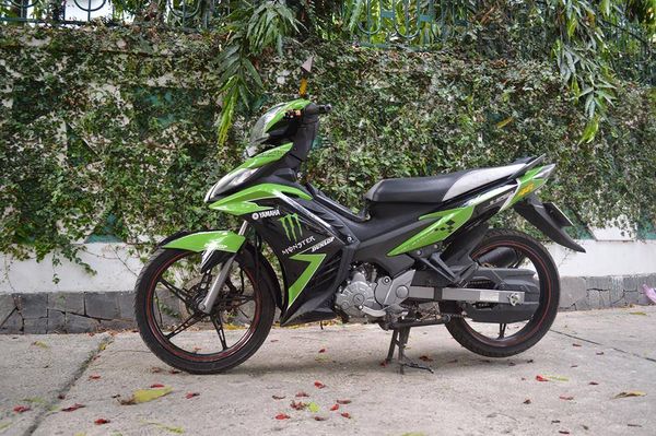 exciter 135 monster xanh la