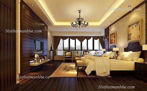 thi công nội thất phòng ngủ biệt thự