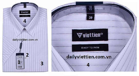 Áo Sơ mi nam Việt Tiến thật 1