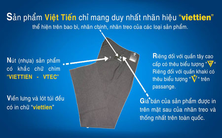 Sản phẩm quần tây Việt Tiến