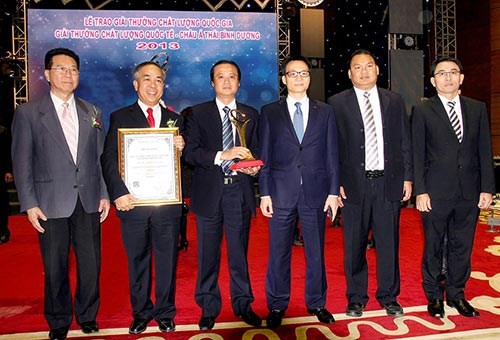 C.P Việt Nam đạt giải vàng Chất lượng quốc gia năm 2013