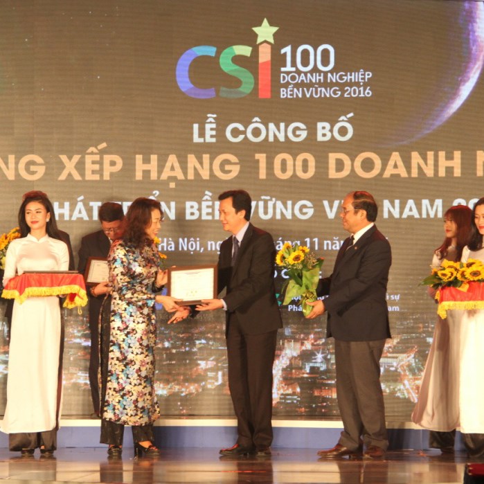 CPV - Top 100 Doanh nghiệp phát triển bền vững tại Việt Nam