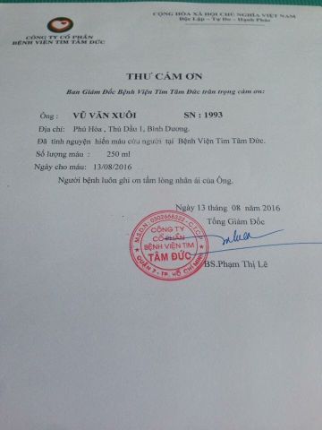 Bài dự thi số 1: Tâm sự của Xuôi về Hiến Máu