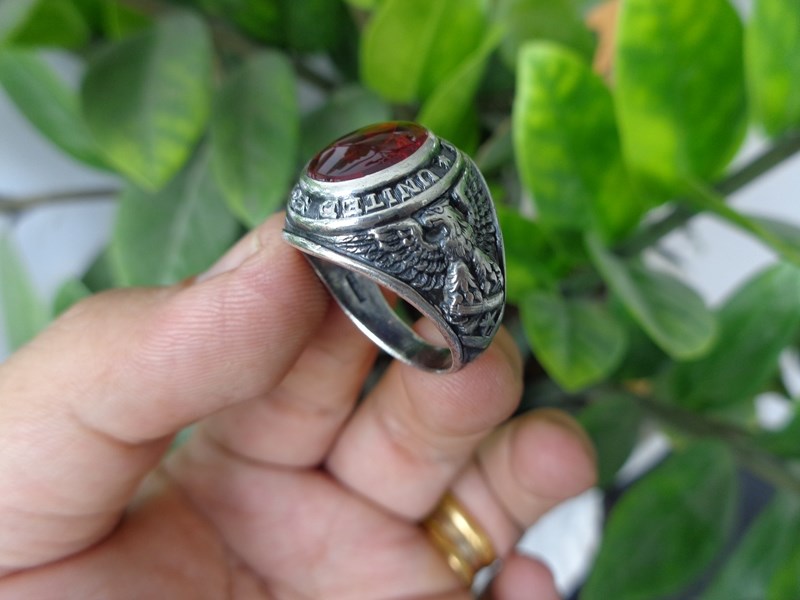 nhẫn mỹ bạc navy