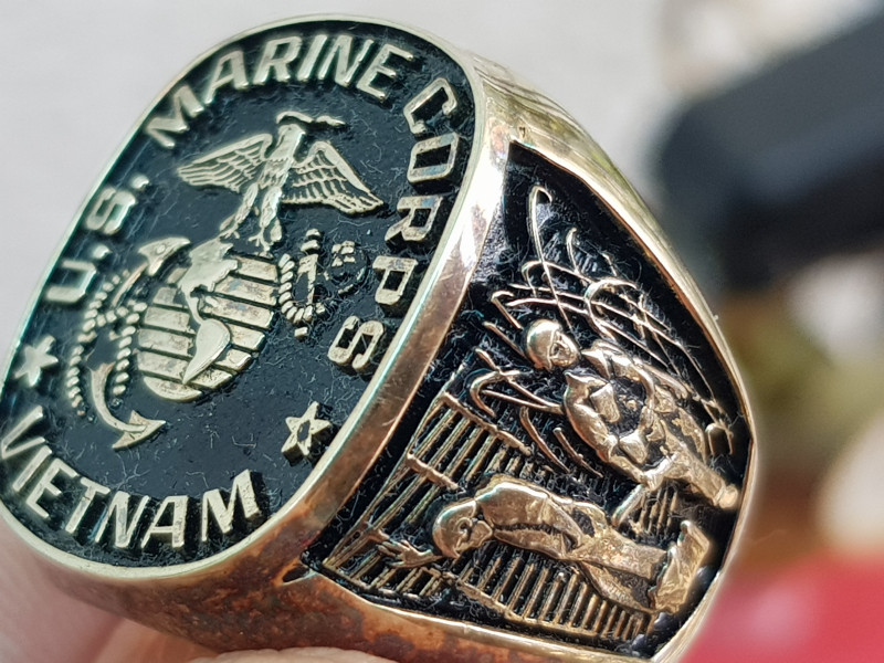 nhẫn mỹ xưa US Marine Corps VietNam