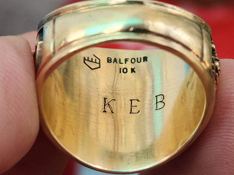 nhẫn mỹ xưa vàng 10k hãng Balfour