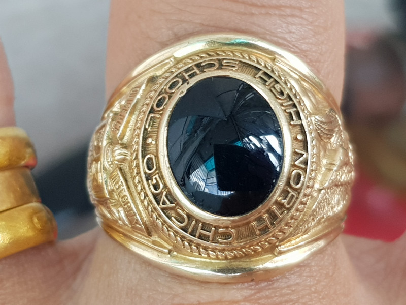 nhẫn mỹ xưa vàng 10k hãng jostens năm 1964
