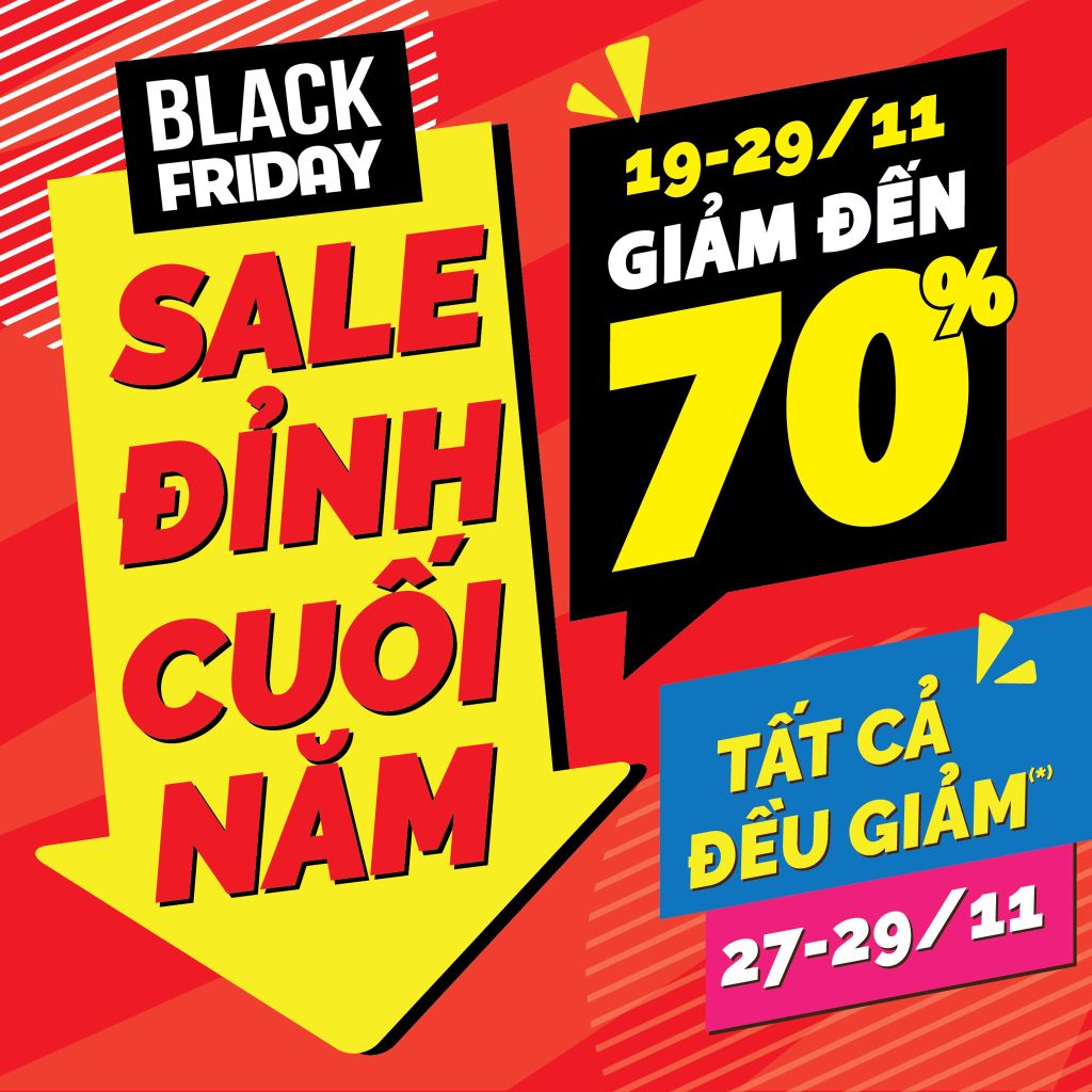 💥 BLACK FRIDAY 💥 SALE ĐỈNH CUỐI NĂM 19/11 - 29/11 💥 BLACK FRIDAY 💥 SALE ĐỈNH CUỐI NĂM 19/11 - 29/11