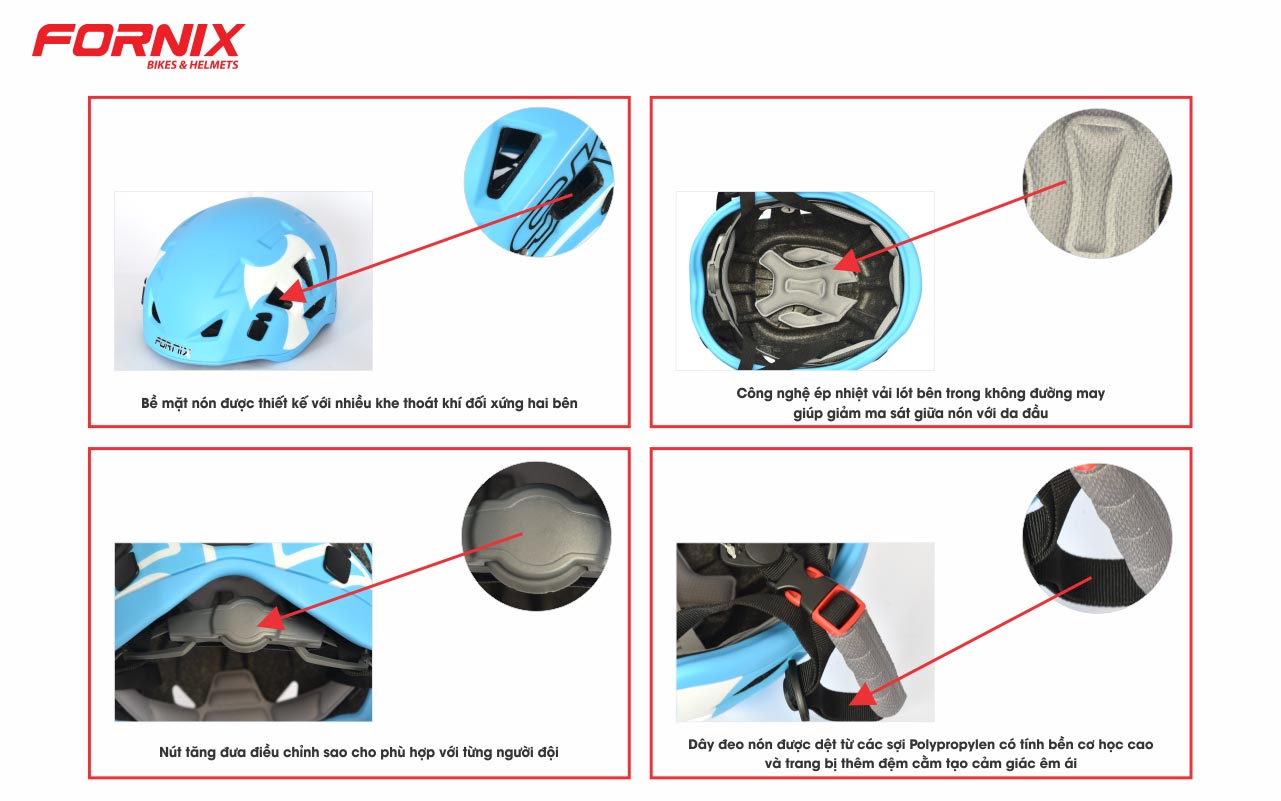 Nón bảo hiểm Fornix A02A5L