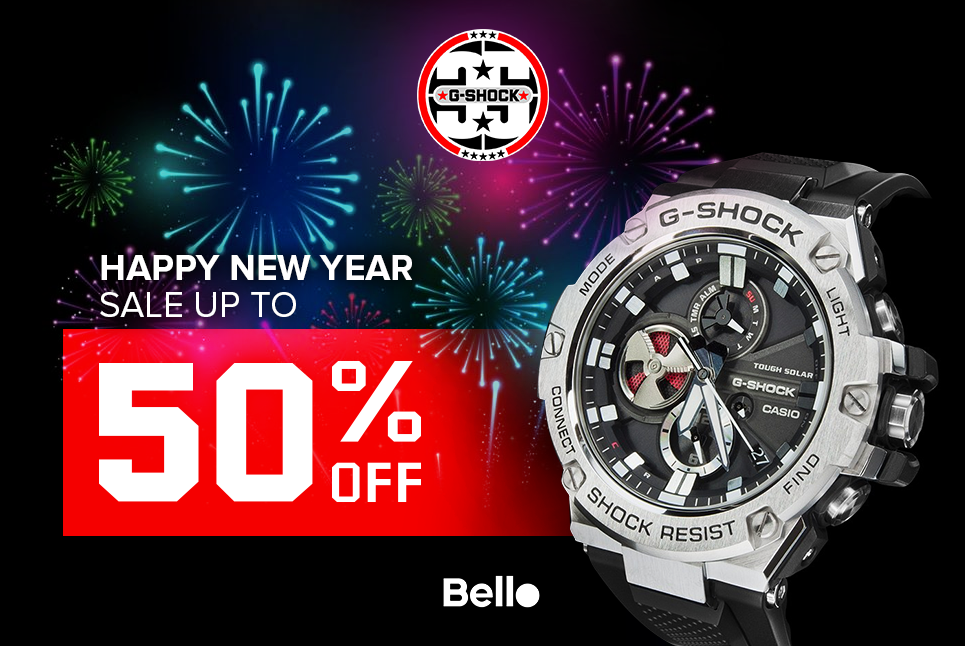 Happy New Year - G-Shock SALE up to 50% tại Bello Lê Thái Tổ