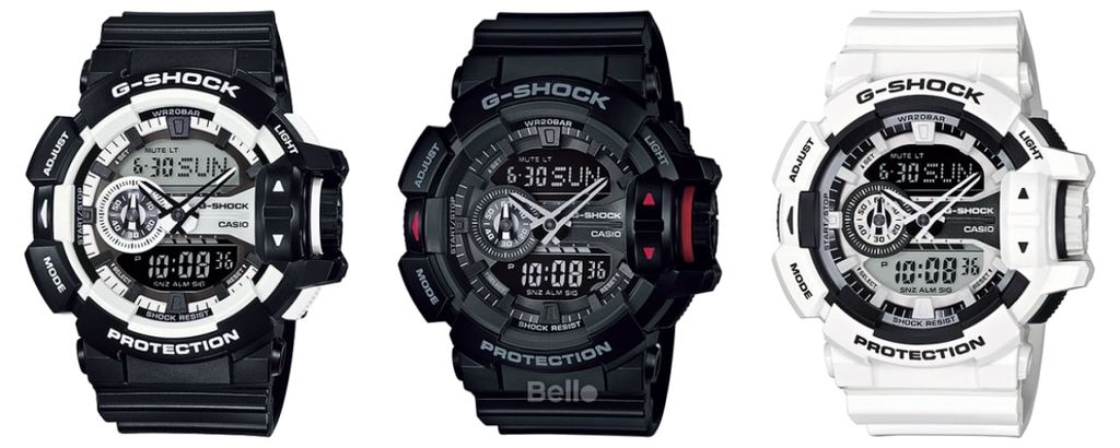 G-Shock GA-400 chính hãng nút xoay nổi bật, các phiên bản gốc bán chạy