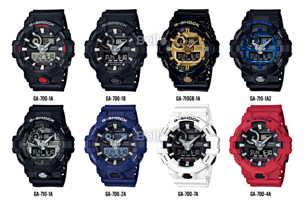 G-Shock Kim số GA-700 & GA-710: Các phiên bản mới, pin 5 năm, bán chạy