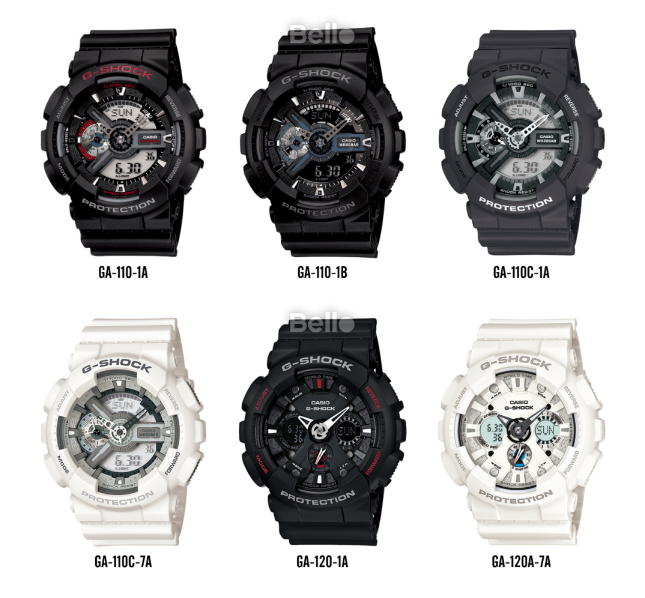 G-Shock Kim số GA-110 & GA-120: Các phiên bản truyền thống, bán chạy