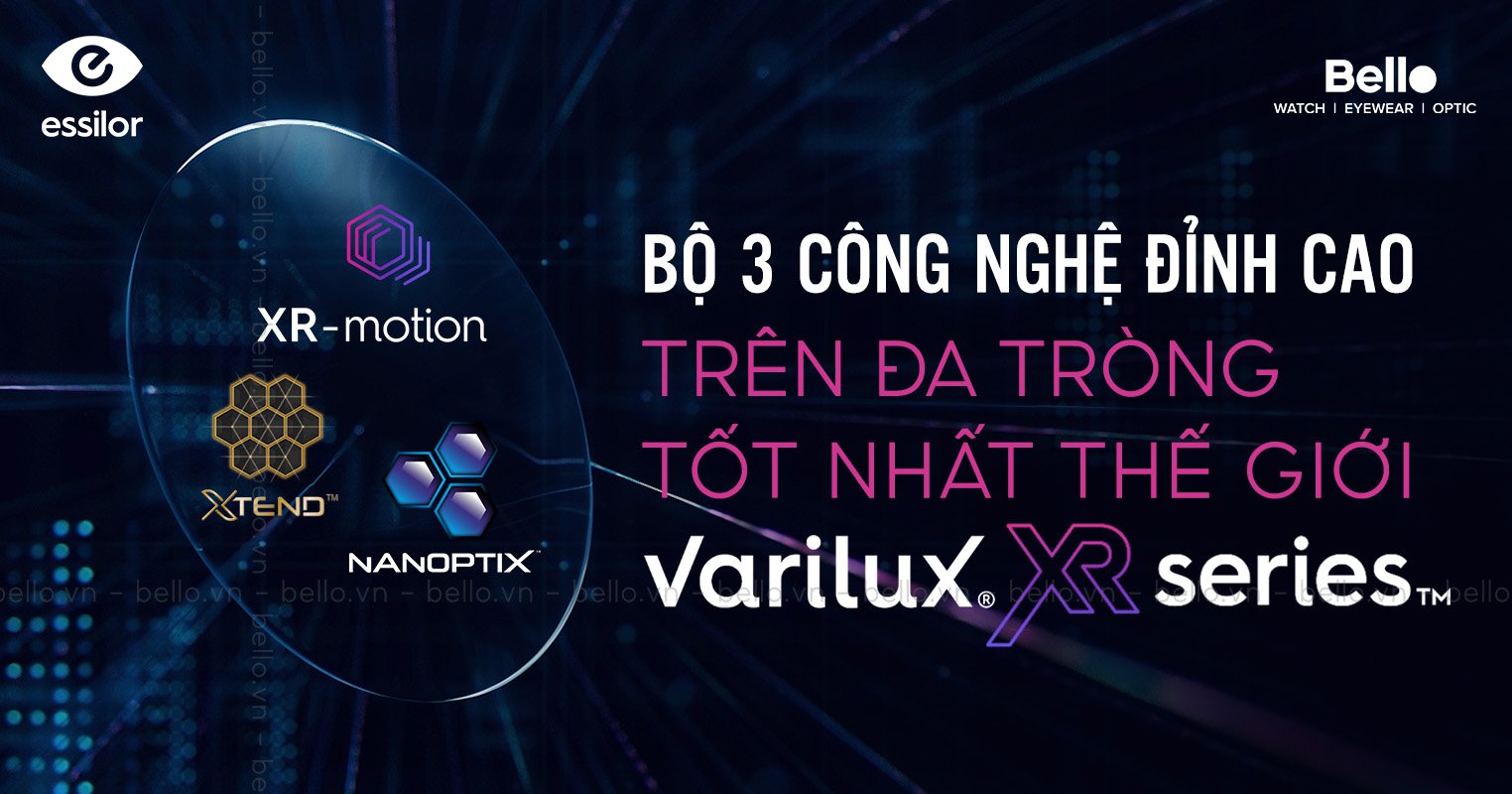 Bộ ba công nghệ XR Motion - Xtend - Nanoptix tạo nên tròng kính đa tròng tốt nhất thế giới: Essilor Varilux XR Series