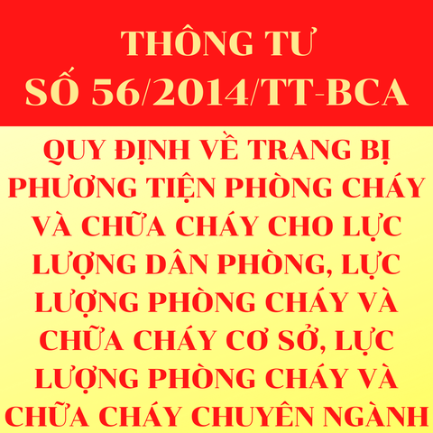 Thông tư 56/2014/TT-BCA