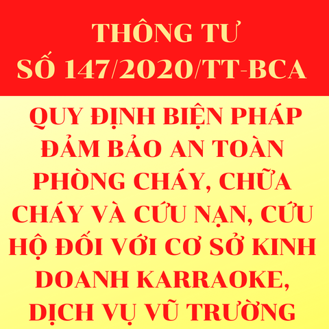 Thông tư 147/2020/TT-BCA