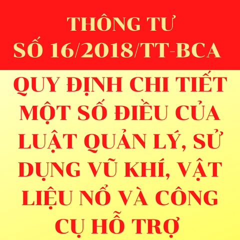 Thông tư 16/2018/TT-BCA