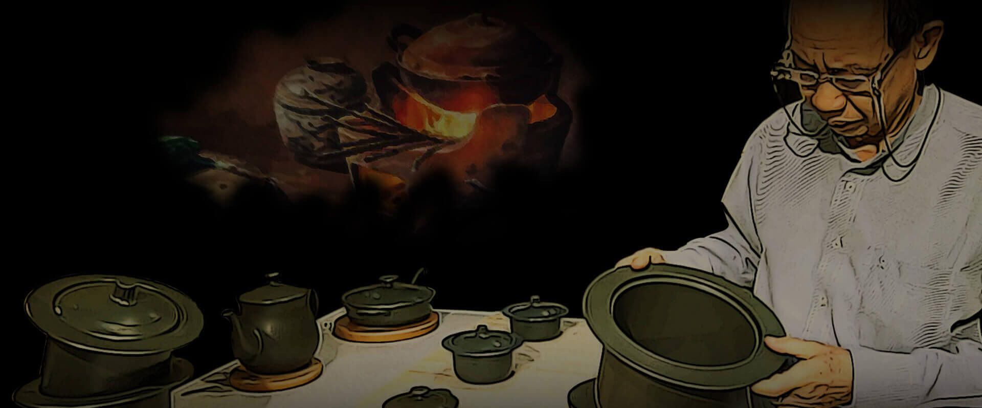 From the flame cooker to the porcelain pot