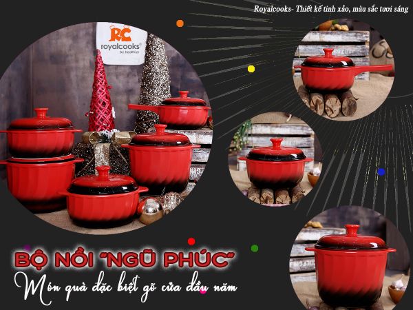 Bộ nồi “NGŨ PHÚC” - Món quà đặc biệt gõ cửa đầu năm
