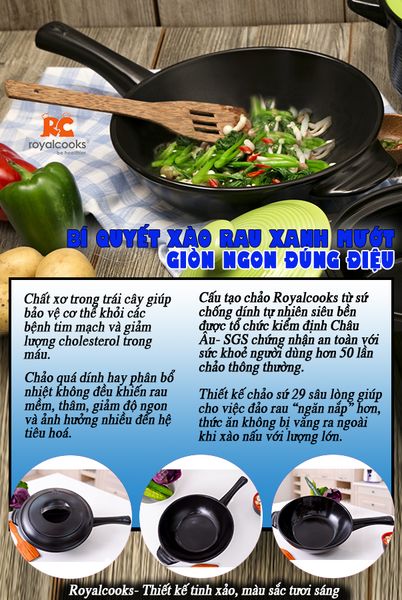 Bí quyết xào rau xanh mướt, giòn ngon đúng điệu