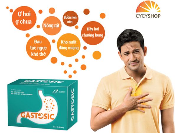 Gastosic hỗ trợ điều trị trào ngược dạ dày thực quản, ngăn tái phát, biến chứng