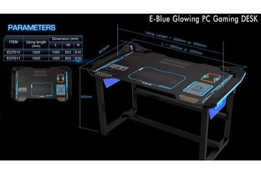 Kích thước bàn E-blue