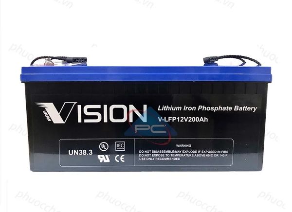 Bình ắc quy lithium của thương hiệu VISION