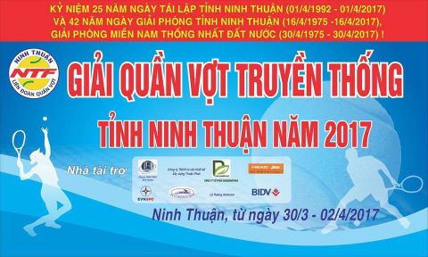 PENN hân hạnh là bóng thi đấu chính thức của giải quần vợt truyền thống tỉnh Ninh Thuận 2017.