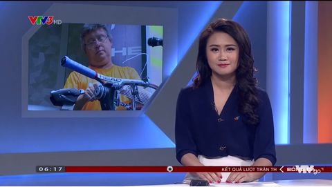 Chương trình phỏng vấn chuyên gia đan vợt Richard Parnell của ban thể thao đài truyền hình Việt Nam VTV3.