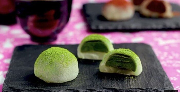 Cách làm bánh Mochi trà xanh nhân kem vị Nhật bản