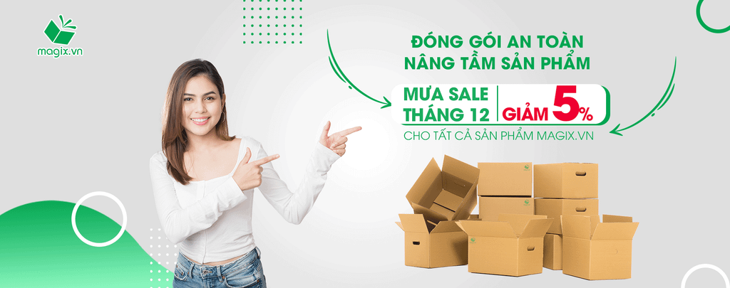 MƯA SALE THÁNG 12 - GIẢM 5% CHO TOÀN BỘ SẢN PHẨM TRÊN MAGIX.VN