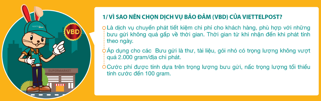 BẢNG GIÁ CHUYỂN PHÁT NHANH VIETTEL POST - CHUYỂN PHÁT NHANH BẢO ĐẢM