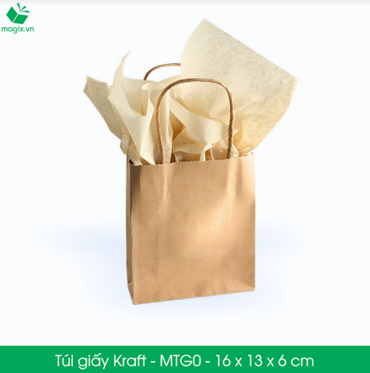 Túi giấy kraft có quai - Sản phẩm bán chạy tại Magix!