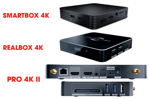 Các model Dune HD mới: SmartBox 4K, RealBox 4K và Pro 4K II
