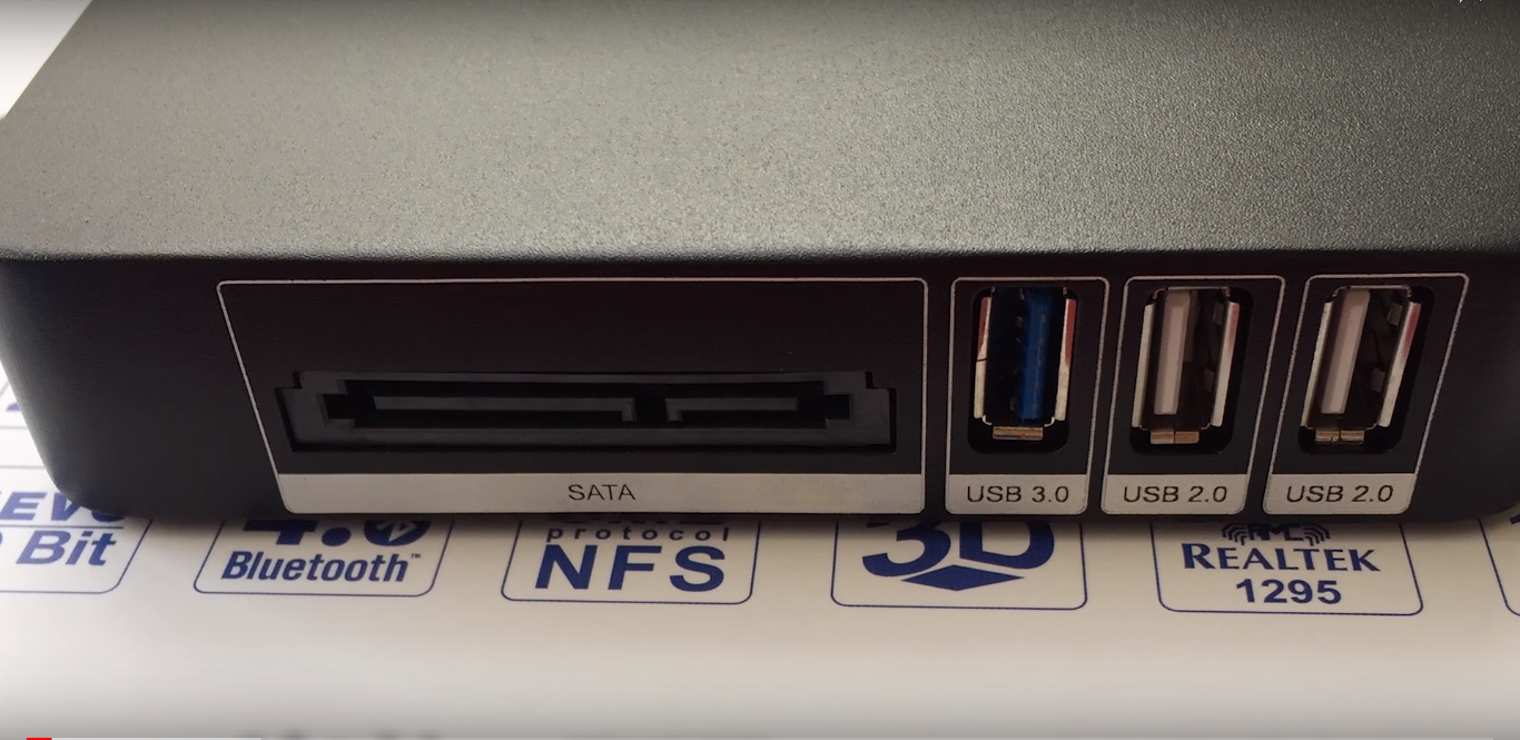 Hình cổng SATA, USB3.0, USB 2.0 Dune HD Pro 4K