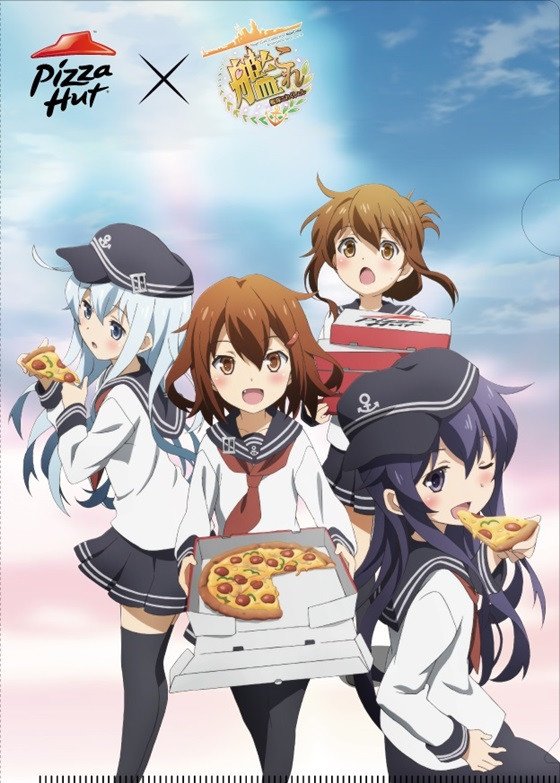 “Kantai Collection” và Pizza Hut! Không thiếu gái đẹp và Pizza để phục vụ các Đô đốc!