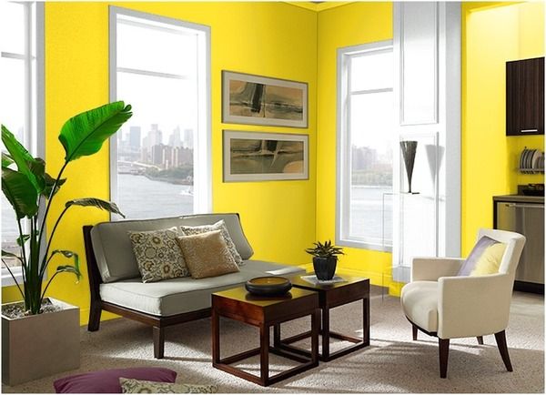Màu vàng là gam màu trung tính nên rất được ưa chuộng trong thiết kế nhà ở