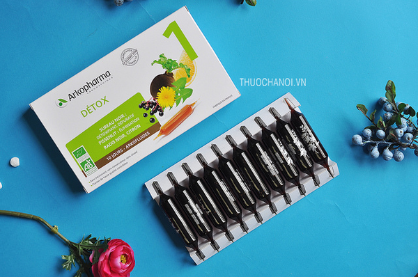 Thải độc giảm cân 3 tác động Arkopharma Arkofluide Programme minceur Triple Act