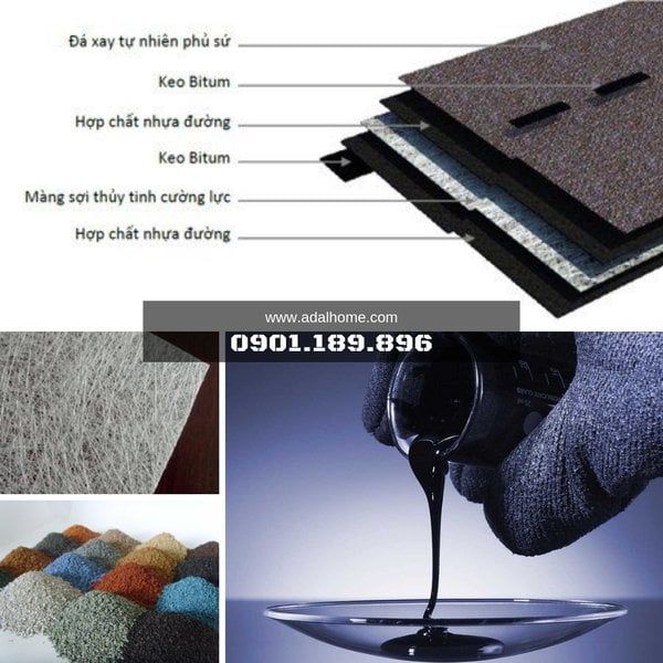 Tấm lợp phủ đá nhựa đường cao cấp chính hãng, giá rẻ