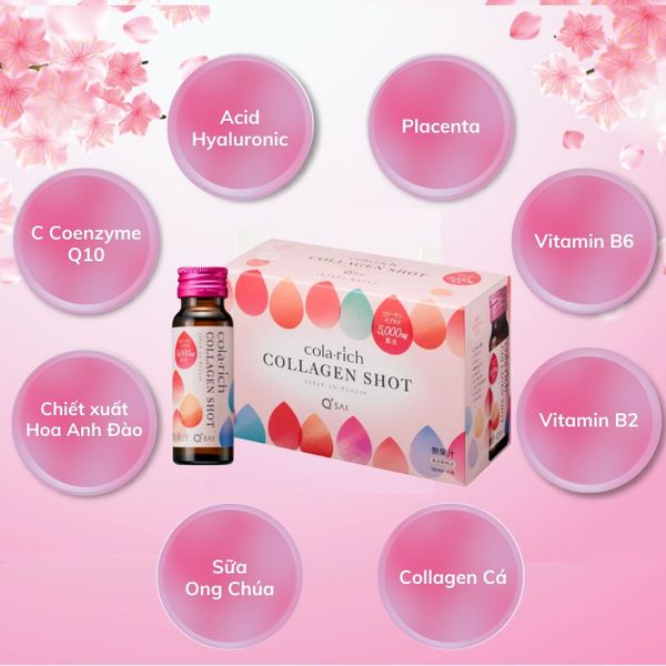 Cola Rich Collagen Shot Q'sai Dạng Nước Nhật B