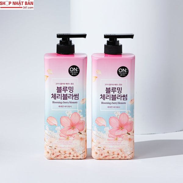 Sữa tắm hương nước hoa On The Body Damask Rose 900ml