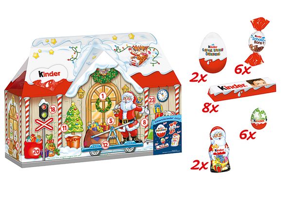 Kẹo Chocolate Kinder Mix Adventskalender 3D-Haus 234g